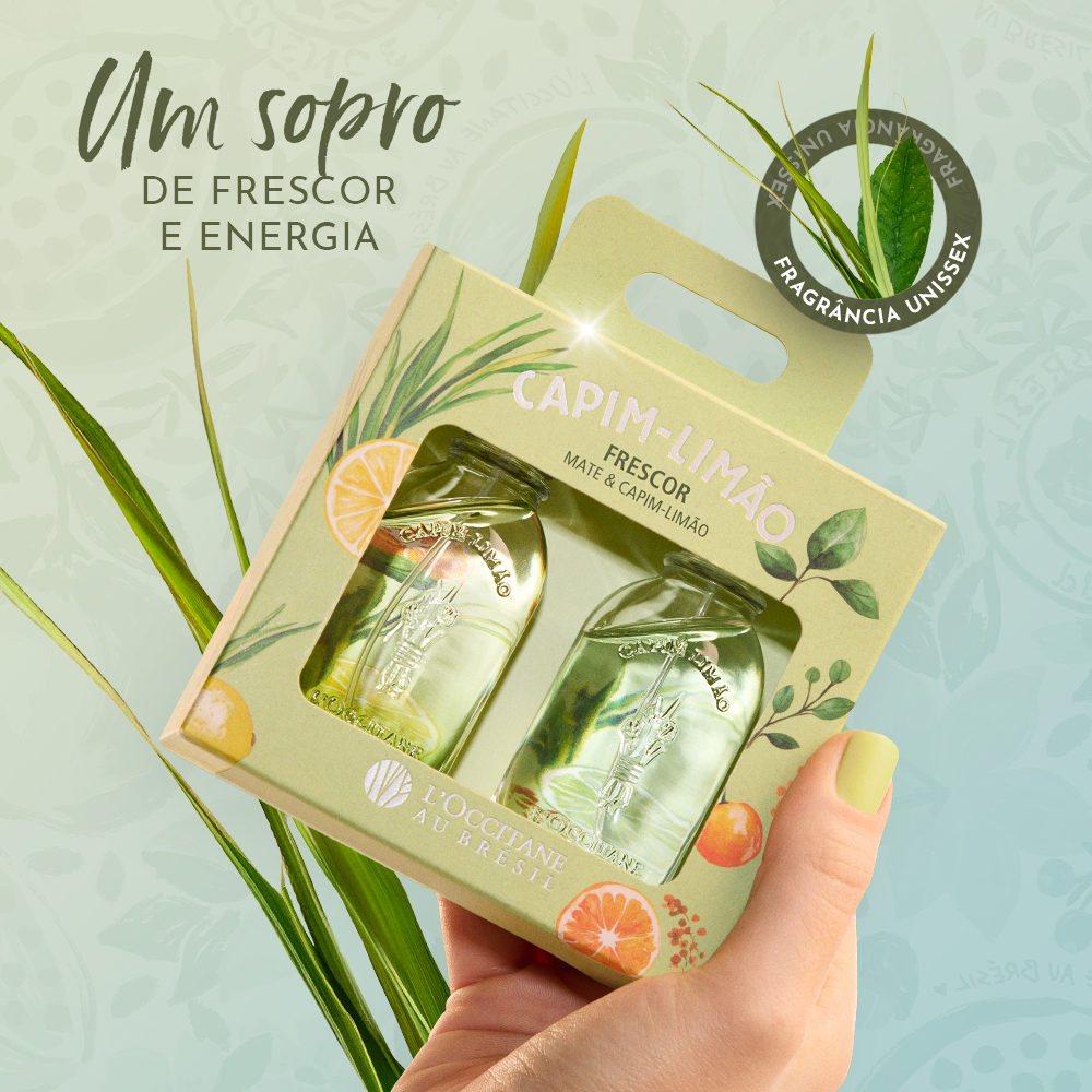 Kit Frescor Capim-Limão & Mate - 2un x 30ml | L'Occitane au Brésil